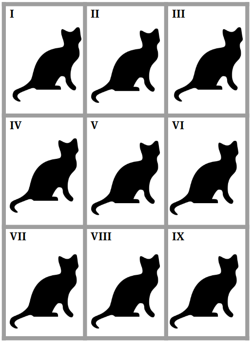 Roman Cats Print and Play
